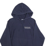 CHAMPION REVERSE WEAVE Mens Navy Hoodie S Cotton Blend Pullover Sweatshirt