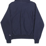 CHAMPION REVERSE WEAVE Mens Navy Hoodie S Cotton Blend Pullover Sweatshirt