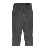 LEVI'S Womens Slim Black Denim Jeans W25 L30 Cotton Blend Zip Classic Skinny Fit