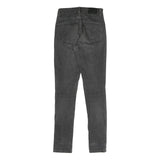 LEVI'S Womens Slim Black Denim Jeans W25 L30 Cotton Blend Zip Classic Skinny Fit