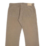 TOMMY HILFIGER Mens Cotton Beige Relaxed Straight Trousers W36 L32 Casual