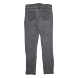 CALVIN KLEIN JEANS Womens Slim Black Denim Dark Zip W30 L30 Stylish Casual