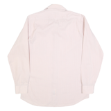 YVES SAINT LAURENT Mens Pale Pink Shirt M Button Collar Polyester Blend