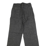 Mens Regular Fit Cotton Blend Denim Black Jeans W28 L33 Zip Closure