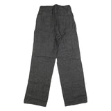 Mens Regular Fit Cotton Blend Denim Black Jeans W28 L33 Zip Closure