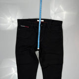 Tommy Hilfiger Denim Slim Fit Jeans - 42W 30L Black Cotton