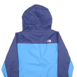 THE NORTH FACE Womens Navy Blue & Light Blue Outdoor Jacket M Polyester Zip
