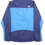 THE NORTH FACE Womens Navy Blue & Light Blue Outdoor Jacket M Polyester Zip