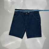 Key Workwear Denim Shorts - 36W 9L Blue Cotton