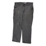 Relaxed Fit Carhartt Double Knee Carpenter Trousers - 35W 30L Grey Cotton