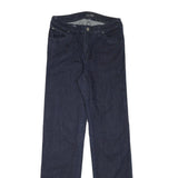 ARMANI JEANS Womens Dark Blue Regular Straight Denim W27 L32 Designer Zip Jeans