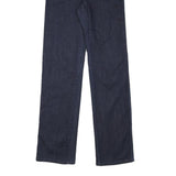 ARMANI JEANS Womens Dark Blue Regular Straight Denim W27 L32 Designer Zip Jeans