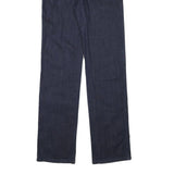 ARMANI JEANS Womens Dark Blue Regular Straight Denim W27 L32 Designer Zip Jeans