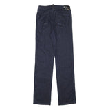 ARMANI JEANS Womens Dark Blue Regular Straight Denim W27 L32 Designer Zip Jeans