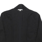 CALVIN KLEIN Womens Black Plain Pullover Crew Neck Basic Knit Jumper M Polyester