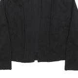 CALVIN KLEIN Womens Black Plain Pullover Crew Neck Basic Knit Jumper M Polyester