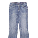 WRANGLER Womens Jeans Blue Regular Bootcut Denim Medium W29 L34 Embroidered