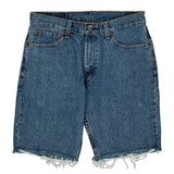 505 Levis Denim Shorts - 32W 9L Blue Denim