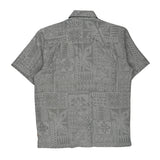 Waterman Collection Quiksilver Hawaiian Shirt - Small Grey Cotton