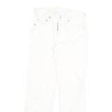 LEVI'S 501 Mens White Regular Straight Denim Jeans W28 L30 Classic Button Fly