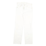 LEVI'S 501 Mens White Regular Straight Denim Jeans W28 L30 Classic Button Fly