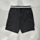 Levis Cargo Shorts - 34W 9L Black Cotton