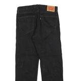 LEVI'S 505 Mens Jeans Black Regular Straight Denim Medium W34 L27 Classic Fit