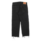 LEVI'S 505 Mens Jeans Black Regular Straight Denim Medium W34 L27 Classic Fit
