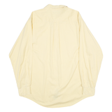 NAUTICA Mens Yellow Cotton Shirt L Classic Fit Casual Button Down Long Sleeve
