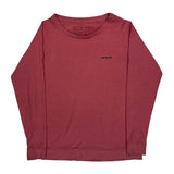 Patagonia Long Sleeve T-Shirt - Small Red Cotton