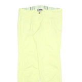 JACK WOLFSKIN Womens Cotton Blend Yellow Regular Fit Straight Leg Trousers W36