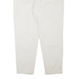 LEVI'S Womens 550 Tapered Relaxed White Denim W36 L30 Cotton Blend Zip Jeans