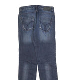 CALVIN KLEIN JEANS Mens Blue Regular Straight Denim Light W32 L32 Distressed