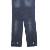CALVIN KLEIN JEANS Mens Blue Regular Straight Denim Light W32 L32 Distressed