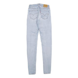 LEVI'S 710 SUPER SKINNY BIG E Womens Jeans Light Blue Slim Skinny Denim W26 L32