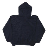 MATA PRO Womens Navy Blue Pullover Hoodie XL Button Detail Casual Wear