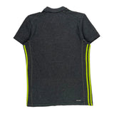 Adidas Polo Shirt - Medium Grey Polyester