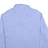 POLO RALPH LAUREN Mens Blue Plain Cotton Pullover Jumper Crew Neck L Casual