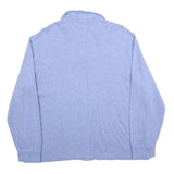 POLO RALPH LAUREN Mens Blue Plain Cotton Pullover Jumper Crew Neck L Casual