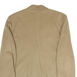 BOGNER Womens Beige Button Jacket L Polyester Blend Classic Tailored Plain