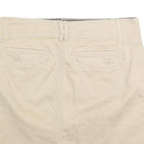 OLD NAVY Womens Beige Cotton Straight Short Skirt Size M Casual Pocket Detail