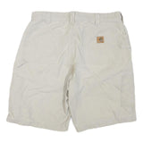 CARHARTT Mens Shorts Beige Casual Cotton Blend L W36 Workwear Durable Comfort