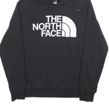 THE NORTH FACE Mens Black Cotton Blend Pullover Hoodie M Logo Sweatshirt