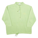 COSMOS Mens Green 1/4 Zip M Cotton Blend Sweatshirt Pullover Casual