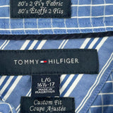 Tommy Hilfiger Checked Shirt - Large Blue Cotton