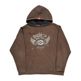 Dickies Graphic Hoodie - XL Brown Cotton Blend