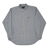 Blake Ralph Lauren Striped Shirt - 2XL Blue Cotton