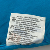Hanes Single Stitch T-Shirt - XL Blue Cotton