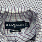 Ralph Lauren Checked Shirt - Large Blue Cotton