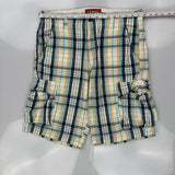 Levis Checked Cargo Shorts - 36W 10L Multicoloured Cotton